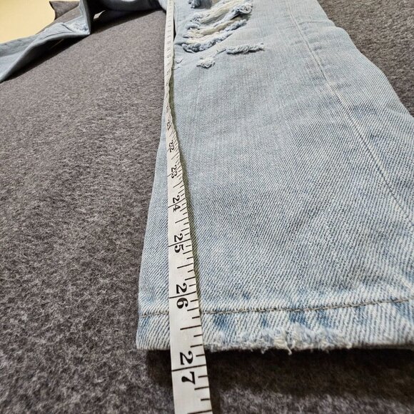 JBD Jeans Womens Size 27 100% Cotton Light Wash Blue Distressed - Picture 14 of 16